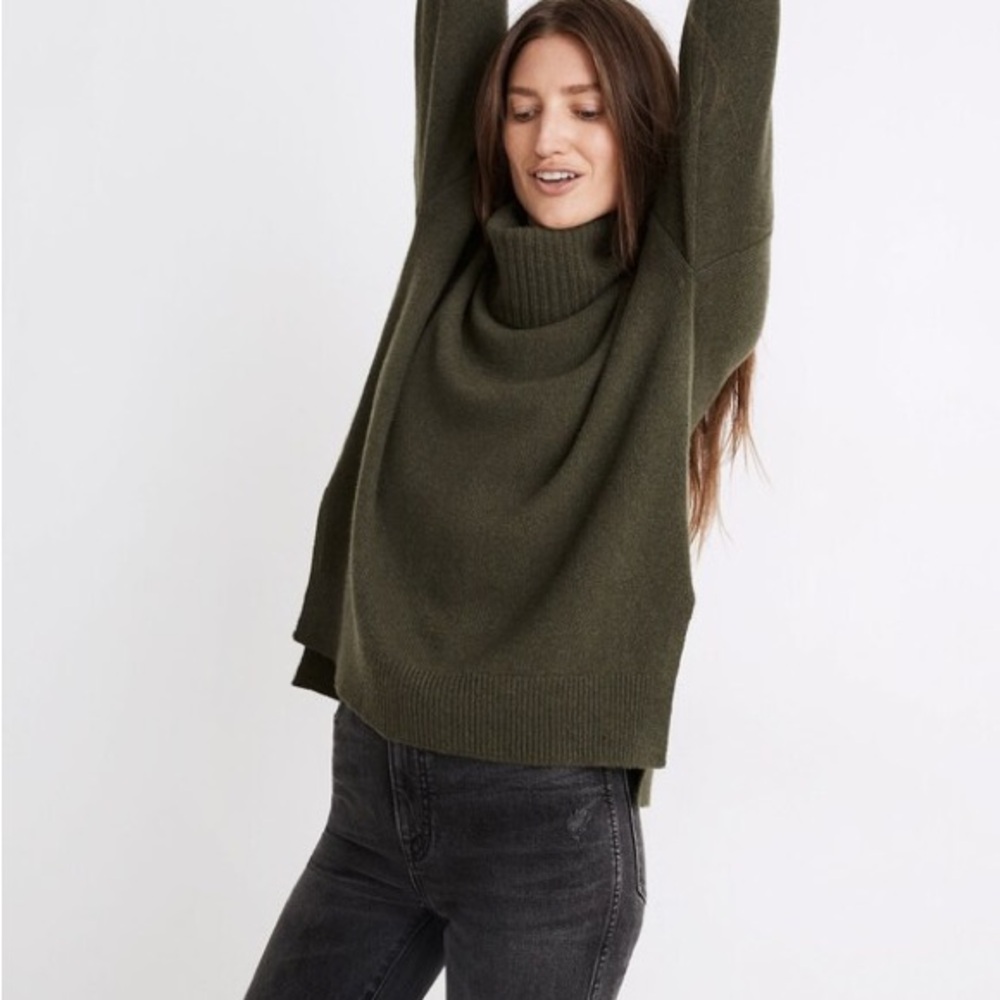 Madewell Cashmere Convertible Turtleneck Sweater